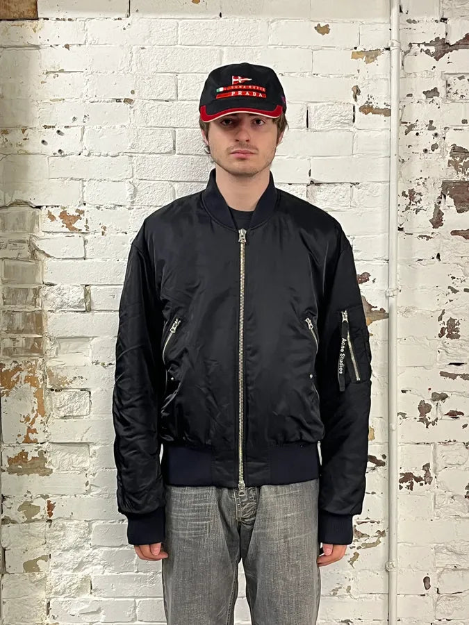 Acne Studios Black Nylon Bomber Jacket HBlyWOl 1