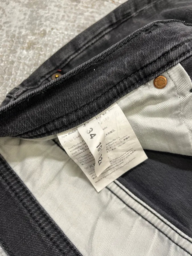 Acne Studios Black Slim Rock Denim Jeans JjFkVmP 11
