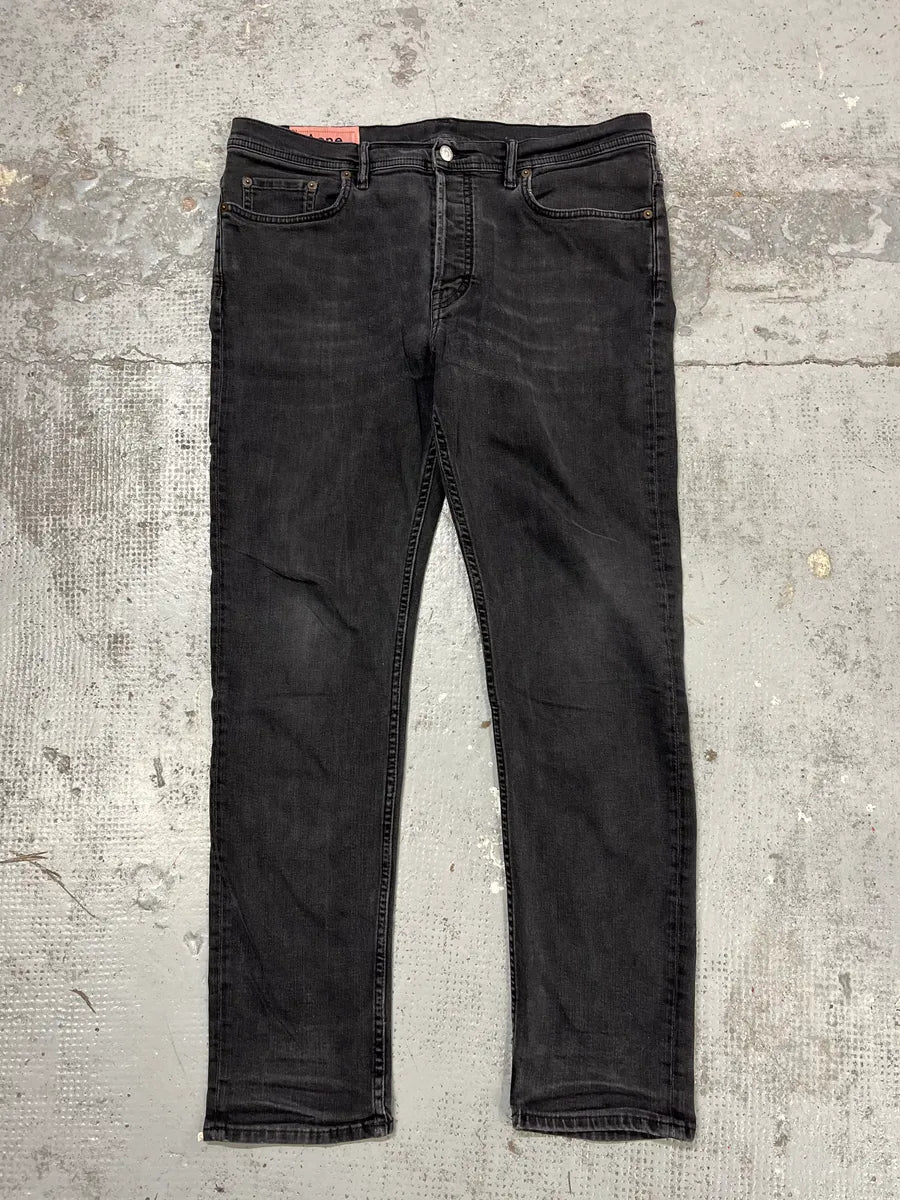 Acne Studios Black Slim Rock Denim Jeans JjFkVmP 4