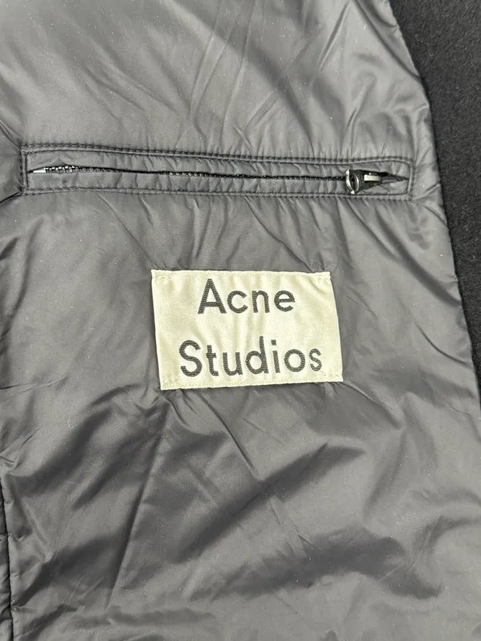 Acne Studios Black Spy Hooded Wool Trench Coat ENSOsVL 11