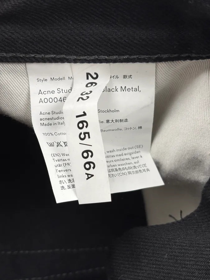 Acne Studios Black Straight Jeans wMsmEHX 12