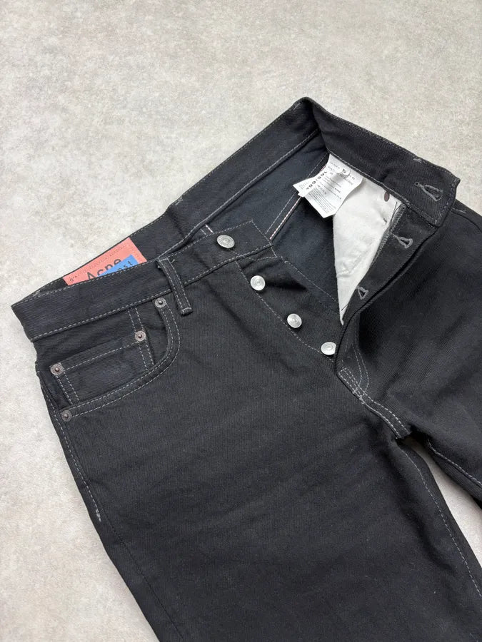 Acne Studios Black Straight Jeans wMsmEHX 8