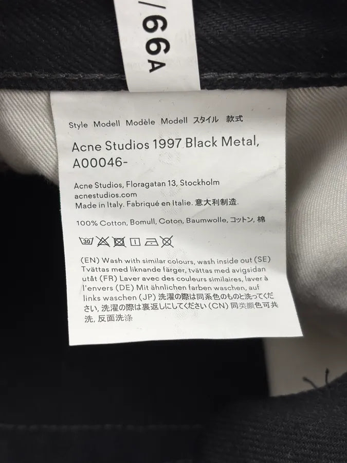 Acne Studios Black Straight Jeans wMsmEHX 13
