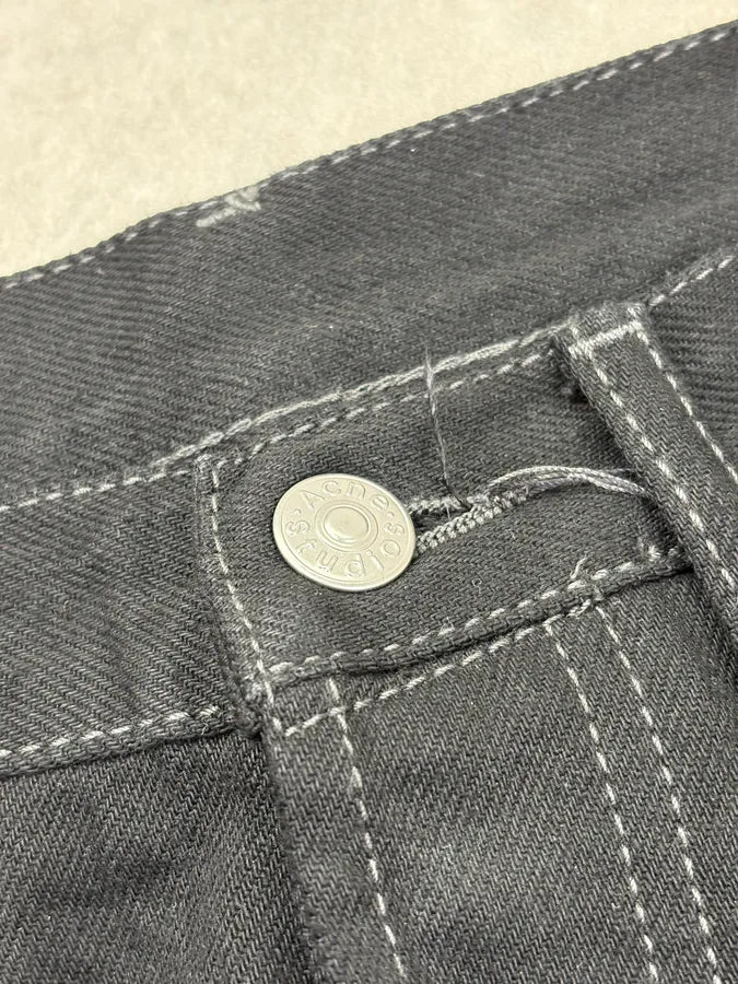 Acne Studios Black Straight Jeans wMsmEHX 9