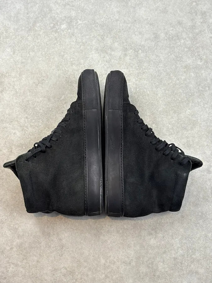 Acne Studios Black Suede High Leather Sneakers xTBSexQ 4
