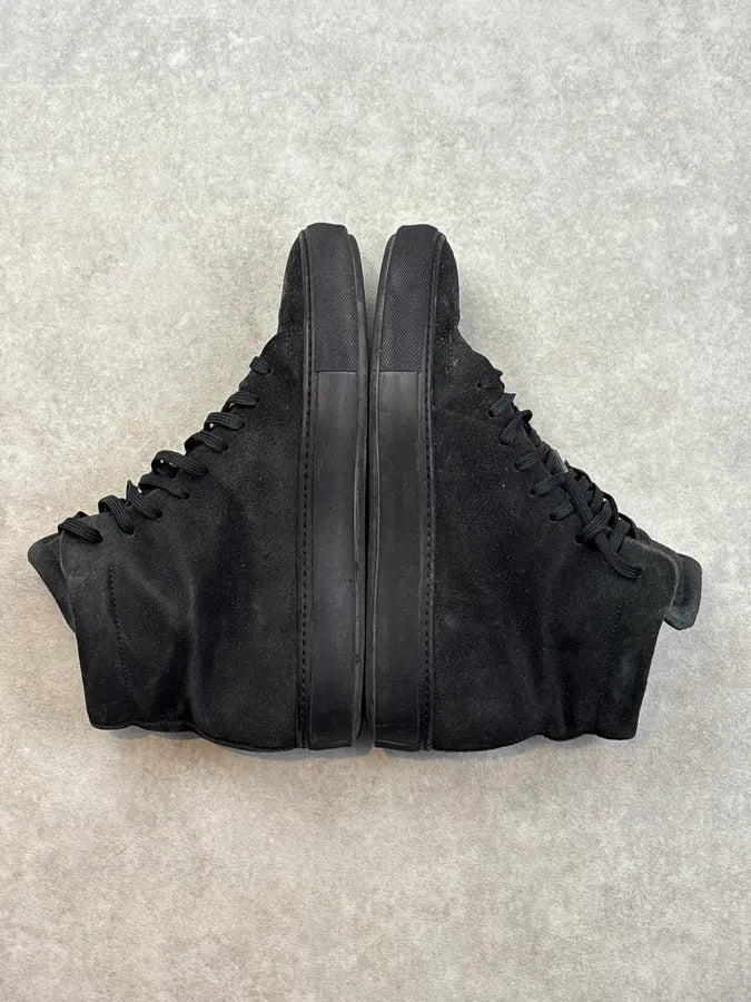 Acne Studios Black Suede High Leather Sneakers xTBSexQ 5