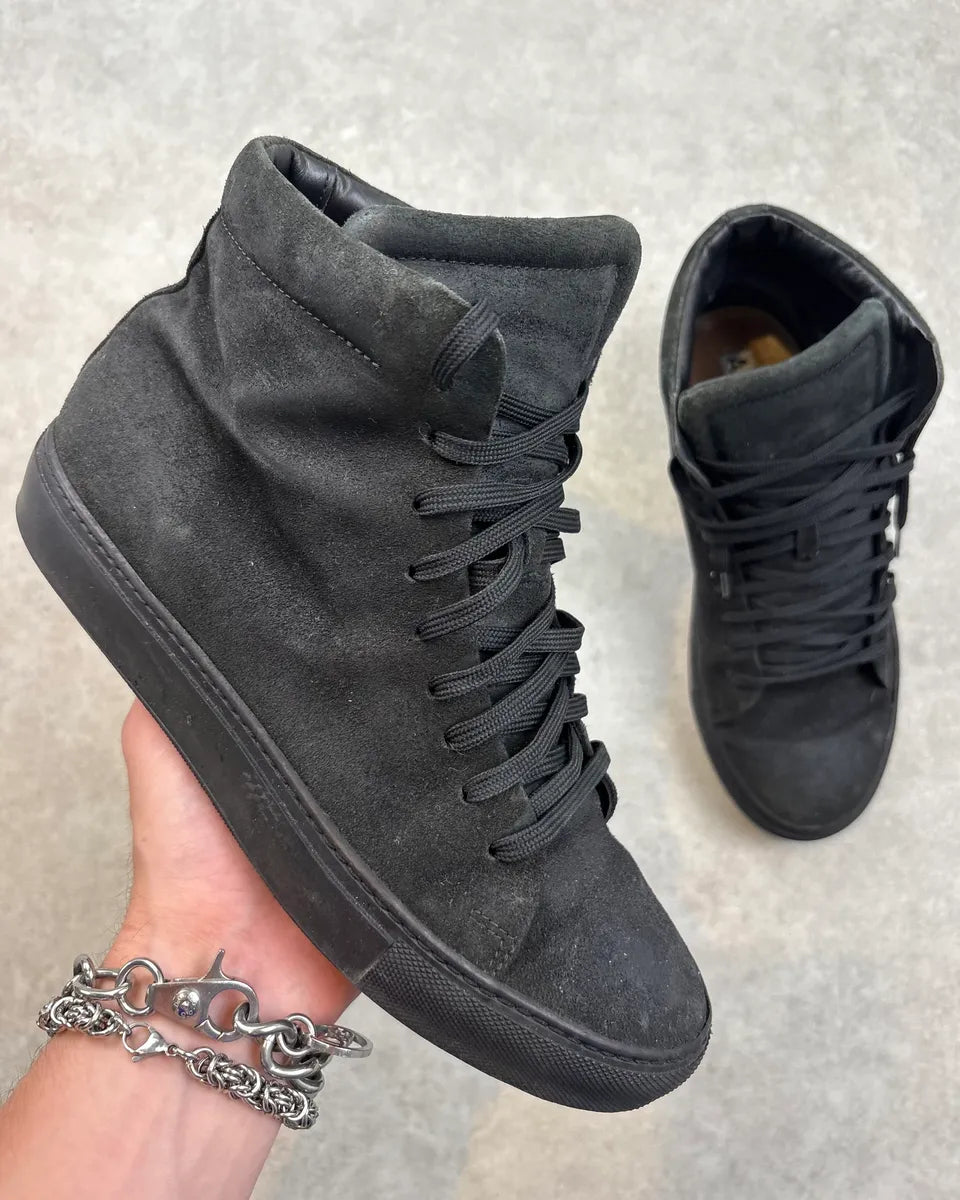 Acne Studios Black Suede High Leather Sneakers xTBSexQ 0