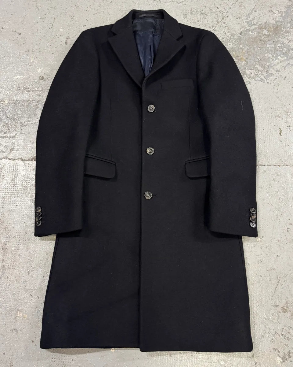 Acne Studios Garrett Black Wool Long Coat kKJqpDG 0