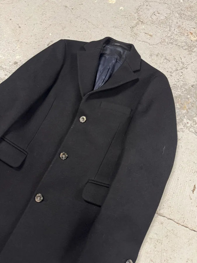 Acne Studios Garrett Black Wool Long Coat kKJqpDG 1