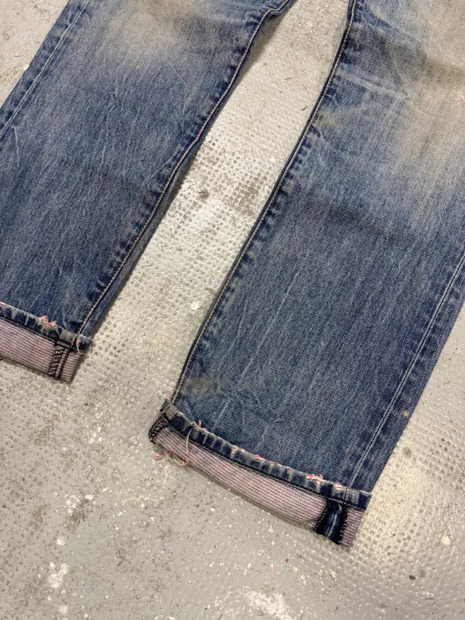 Acne Studios Blue Distressed Denim Jeans (M) devqhAW 4