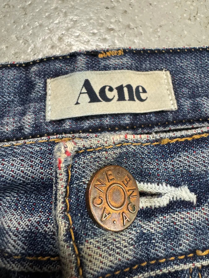 Acne Studios Blue Distressed Denim Jeans (M) devqhAW 5
