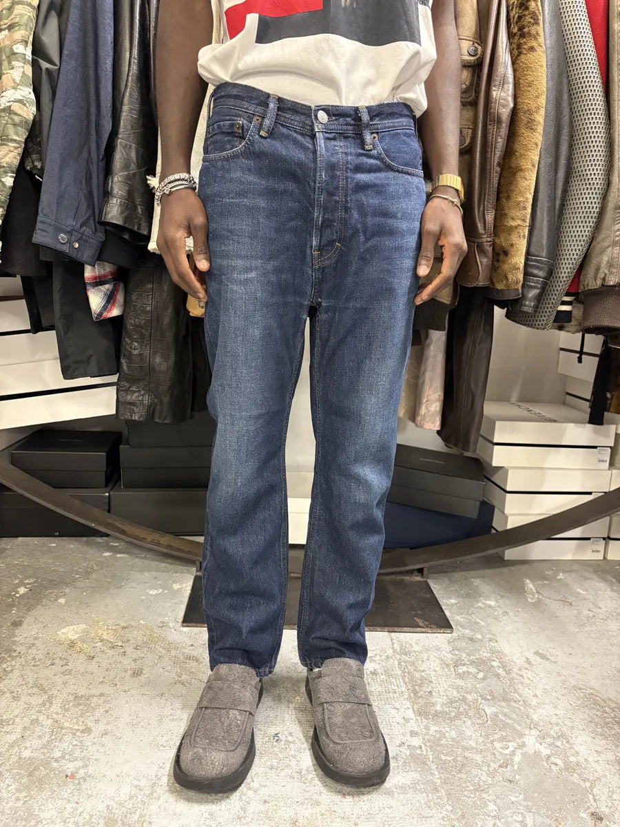 Acne Studios Blue Faded Denim Jeans YiucRFb 2