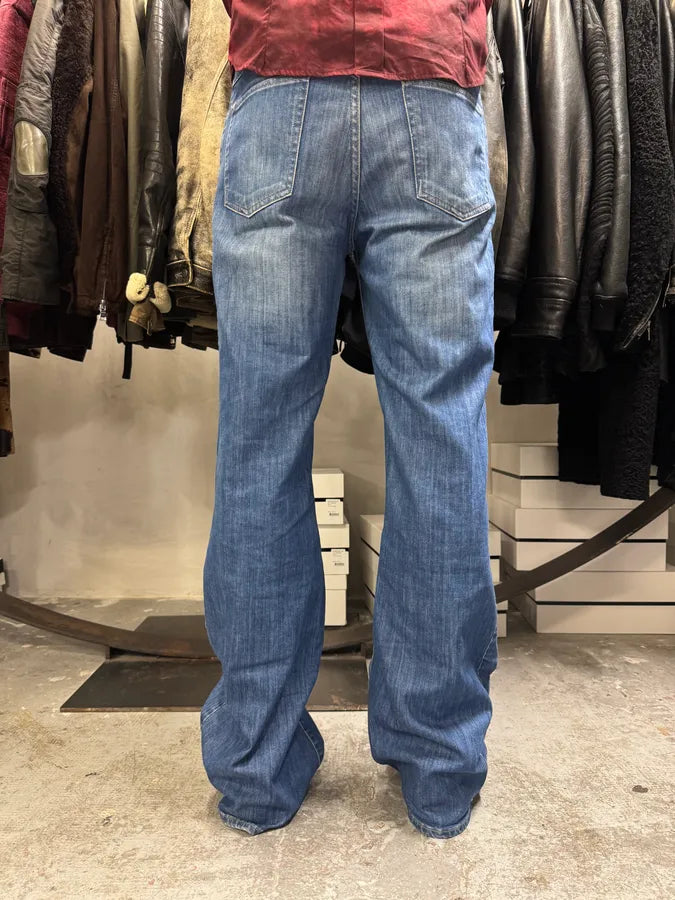 Acne Studios Blue Flared Denim Jeans asEOFAv 1