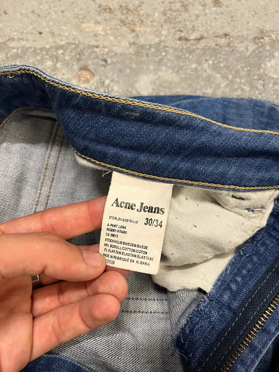 Acne Studios Blue Flared Denim Jeans asEOFAv 10