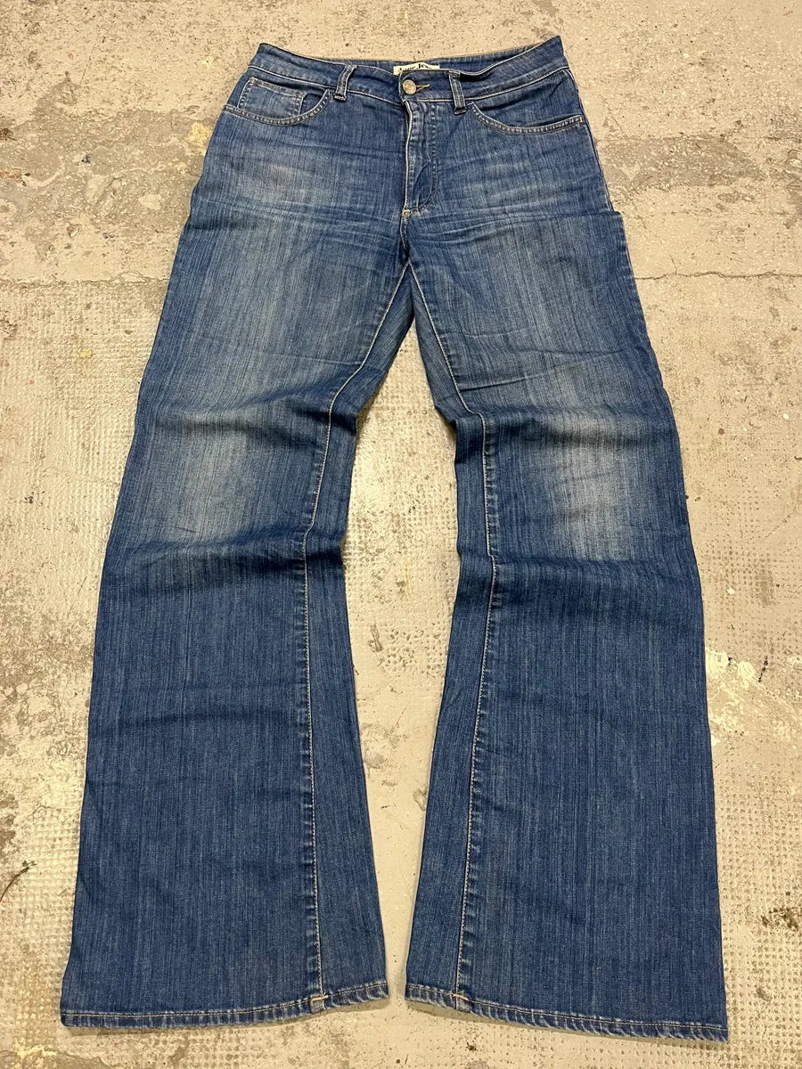 Acne Studios Blue Flared Denim Jeans asEOFAv 2