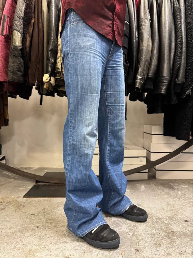 Acne Studios Blue Flared Denim Jeans asEOFAv 3
