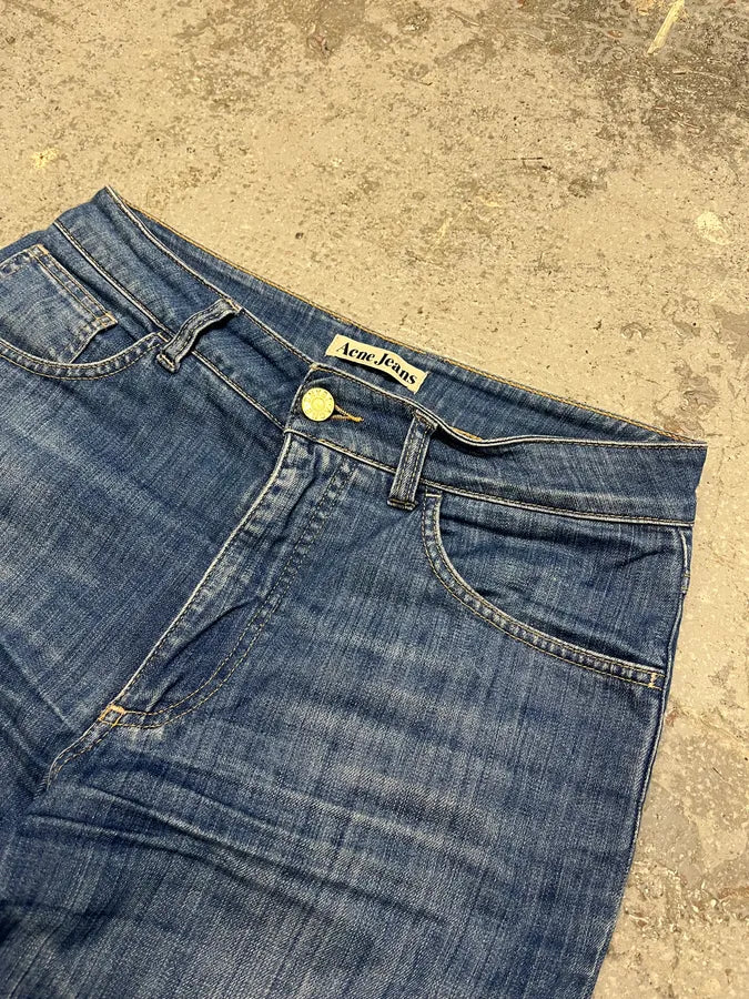 Acne Studios Blue Flared Denim Jeans asEOFAv 5