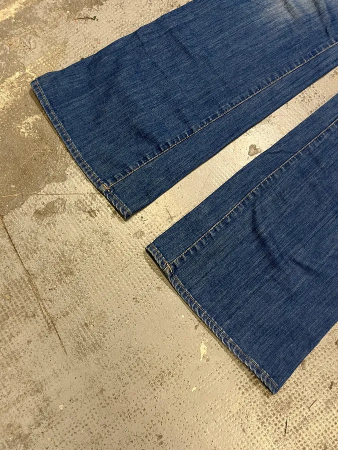 Acne Studios Blue Flared Denim Jeans asEOFAv 6
