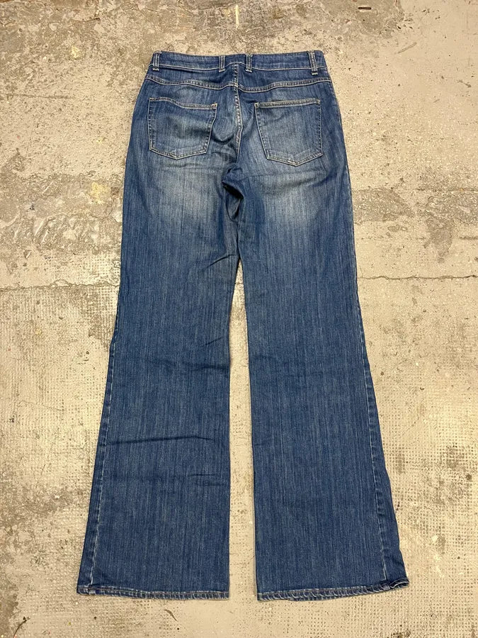 Acne Studios Blue Flared Denim Jeans asEOFAv 7