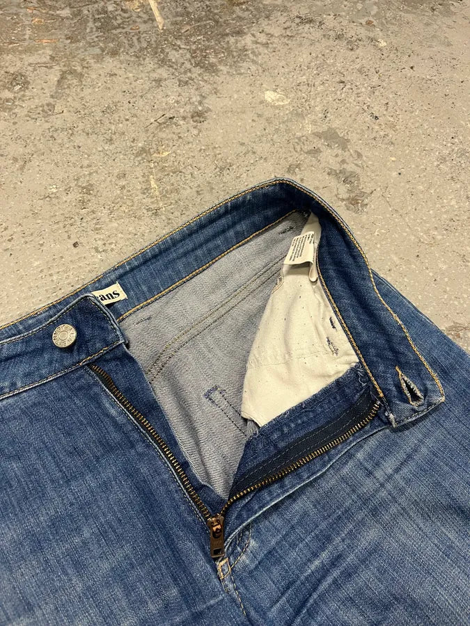 Acne Studios Blue Flared Denim Jeans asEOFAv 8