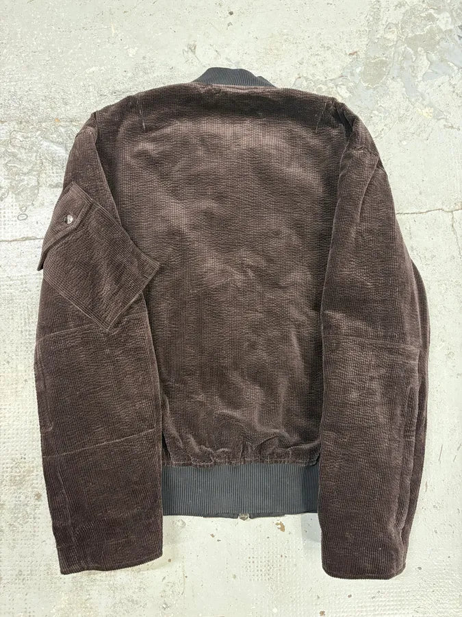 Acne Studios Brown Bomber Velvet Jacket gHsWteY 5