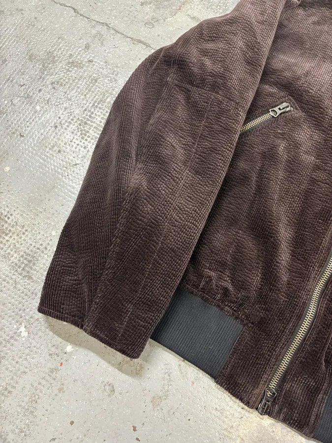 Acne Studios Brown Bomber Velvet Jacket gHsWteY 7