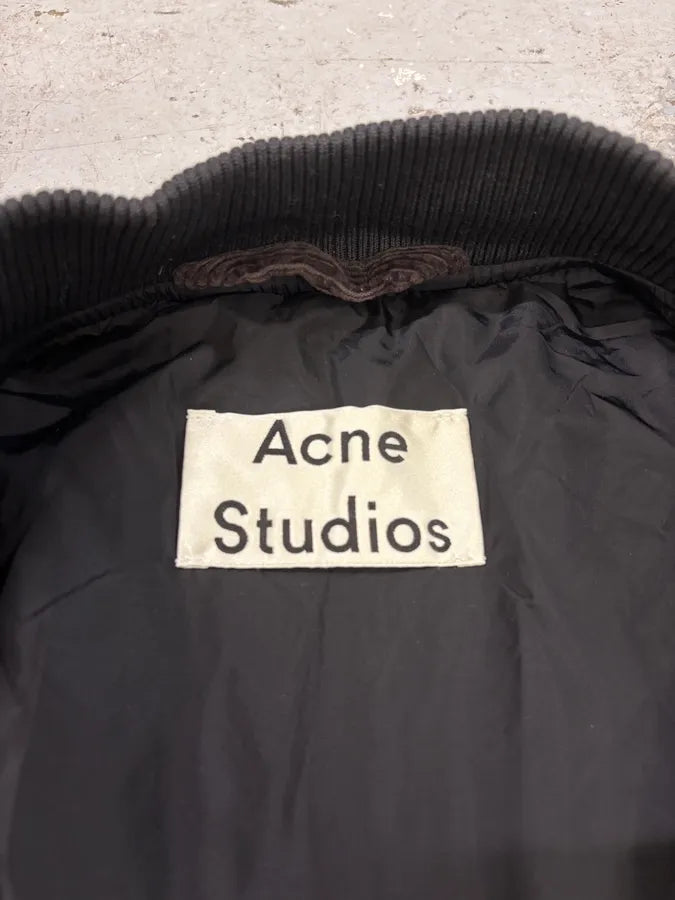 Acne Studios Brown Bomber Velvet Jacket gHsWteY 9