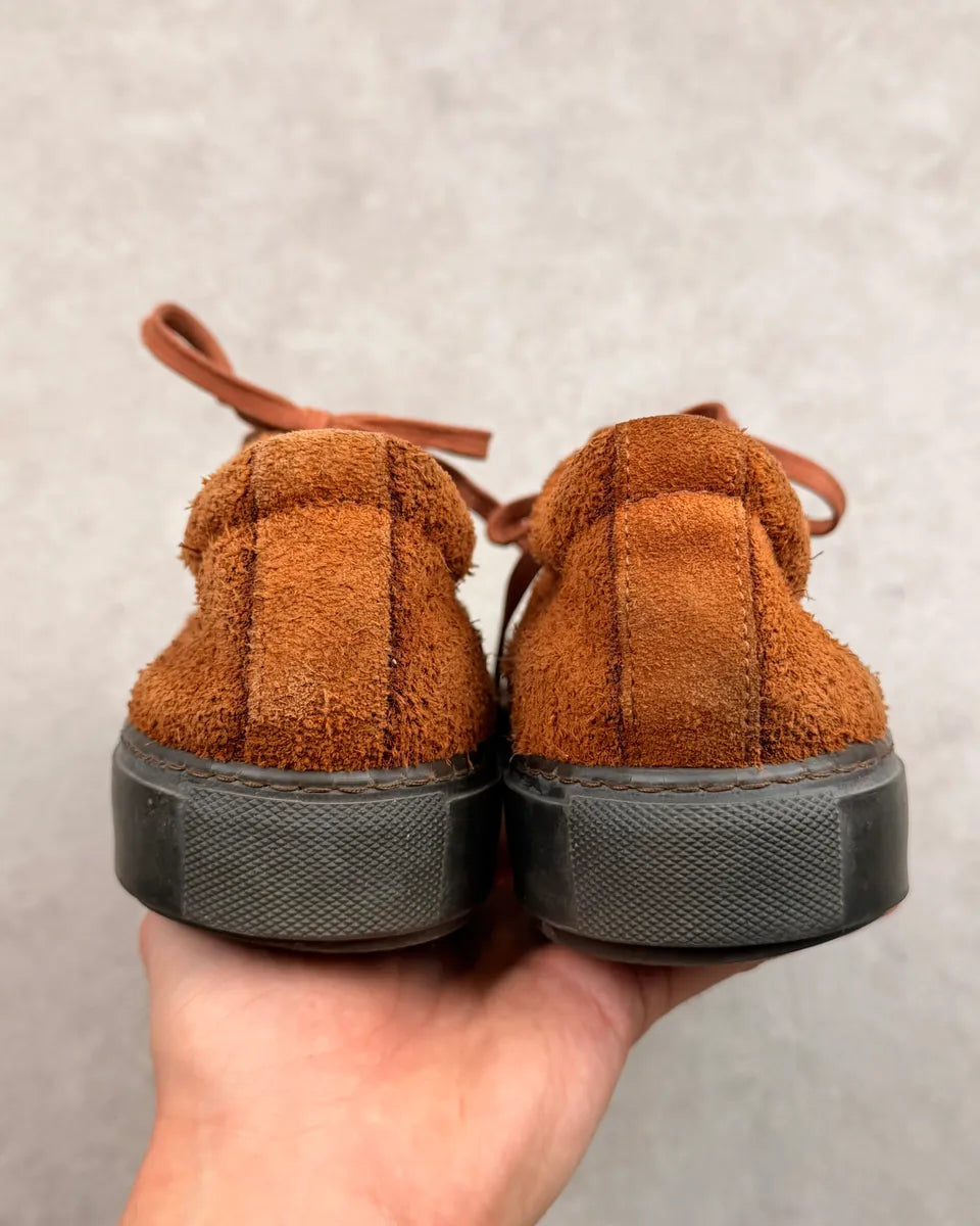 Acne Studios Brown Suede Leather Low Sneakers IjLSEWj 8