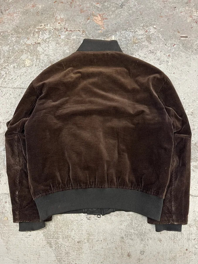 Acne Studios Brown Velvet Bomber Jacket yEdTGEc 6