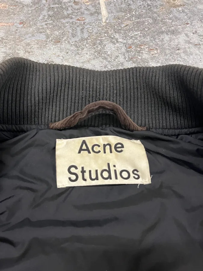 Acne Studios Brown Velvet Bomber Jacket yEdTGEc 9