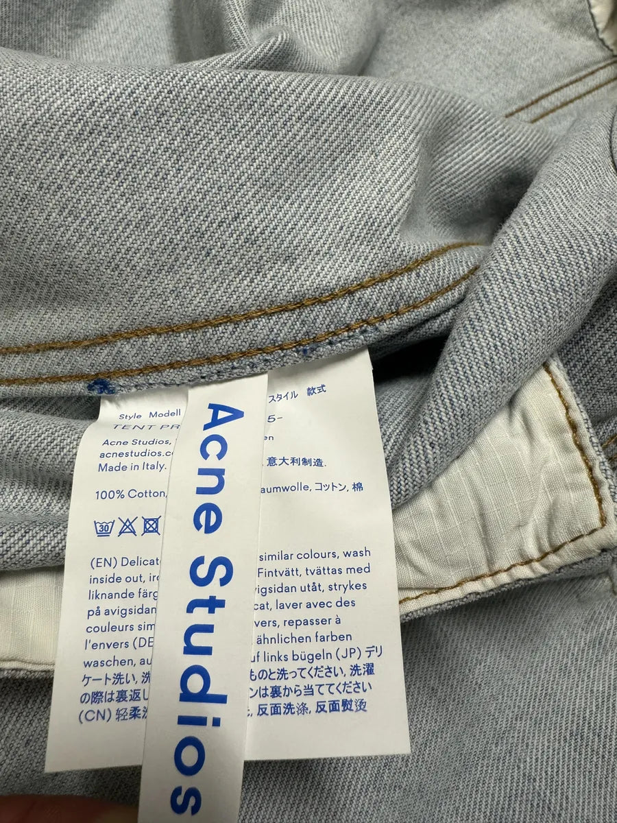 Acne Studios Contemporary Blue Denim Jacket (S) izbQkoc 9