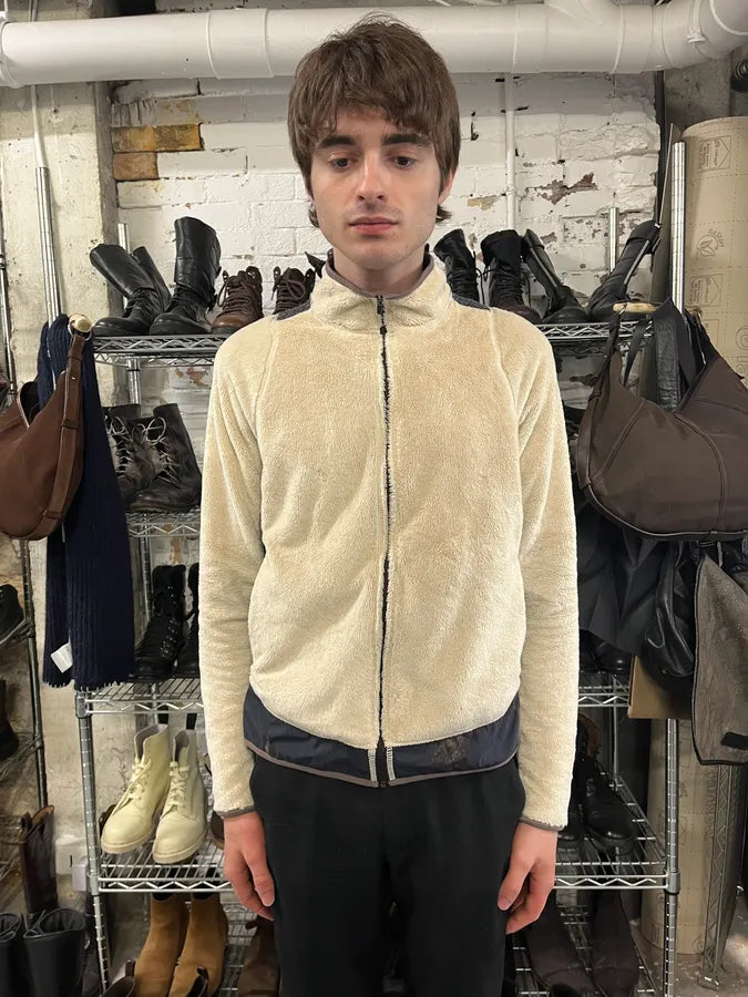 Acne Studios Creamy Tactical Back Fleece Zip-up Jacket (S/M) vuNqNEW 2