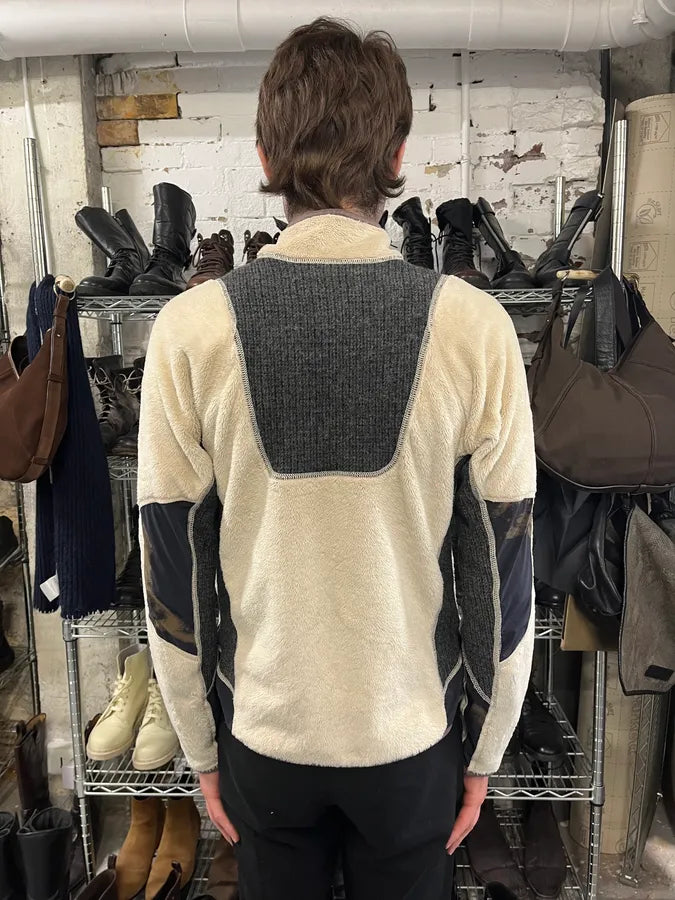 Acne Studios Creamy Tactical Back Fleece Zip-up Jacket (S/M) vuNqNEW 3