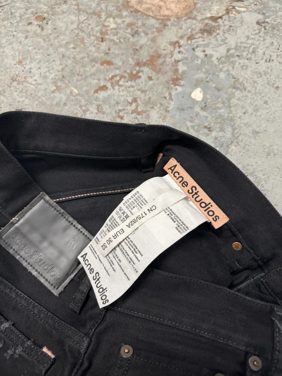 Acne Studios Distressed Holes Black Jeans hiXPKzb 9