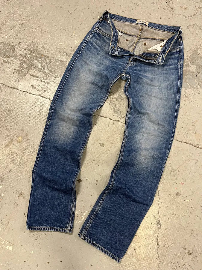 Acne Studios Faded Blue Denim Jeans CbZrIqB 6