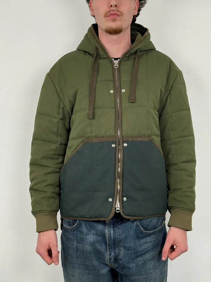 Acne Studios Green Nylon Quilted Puffer Jacket wKFSEyd 1