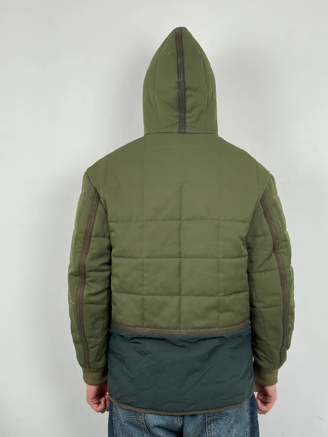 Acne Studios Green Nylon Quilted Puffer Jacket wKFSEyd 2