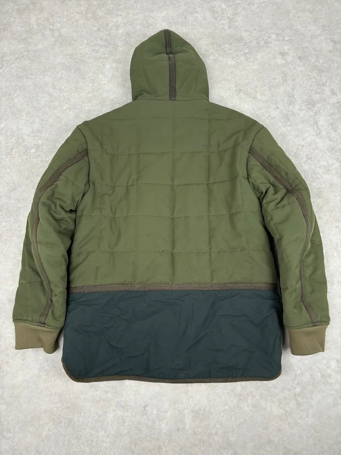 Acne Studios Green Nylon Quilted Puffer Jacket wKFSEyd 4