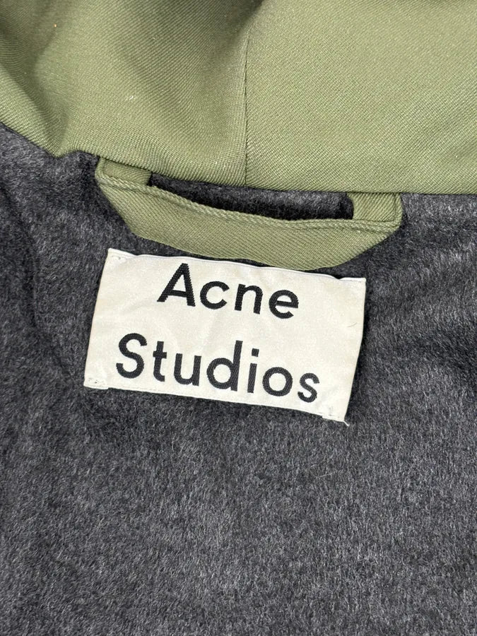 Acne Studios Green Nylon Quilted Puffer Jacket wKFSEyd 7