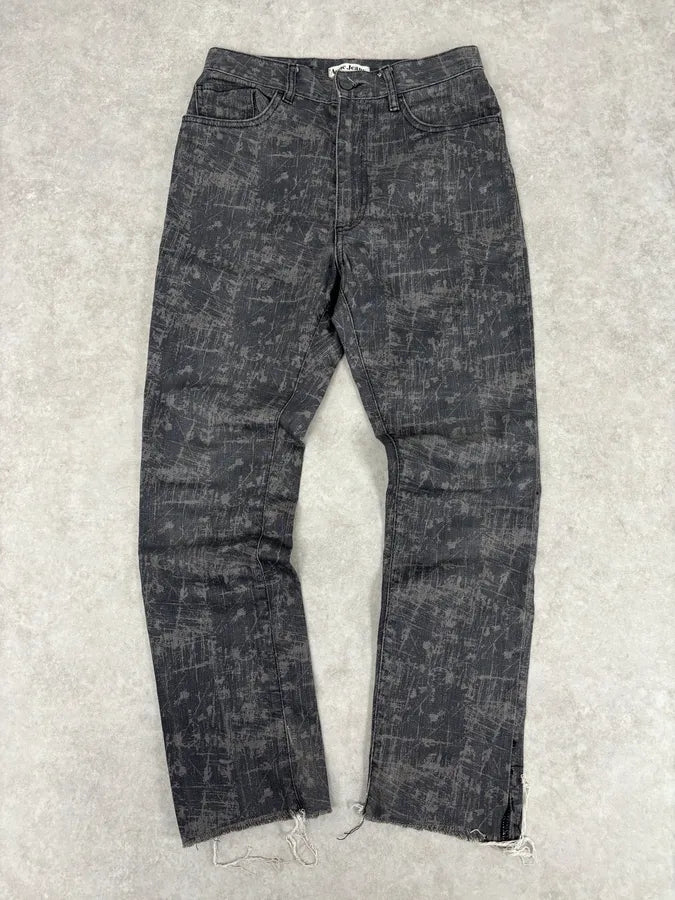Acne Studios Needle Print Grey Effect Jeans YKSGEJt 0