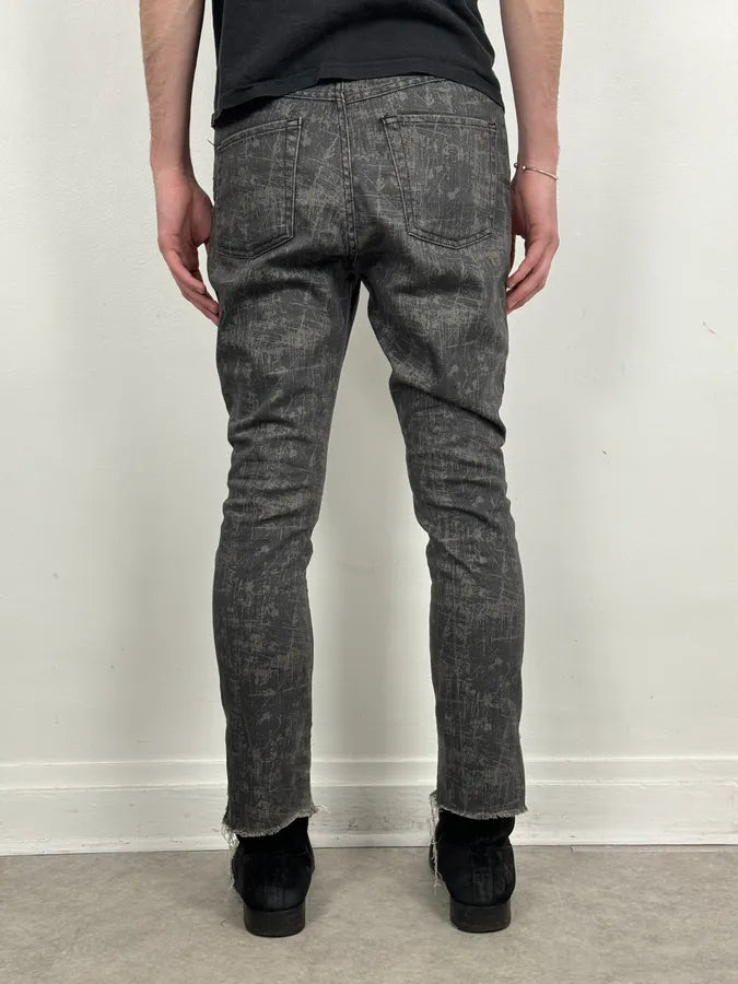 Acne Studios Needle Print Grey Effect Jeans YKSGEJt 3