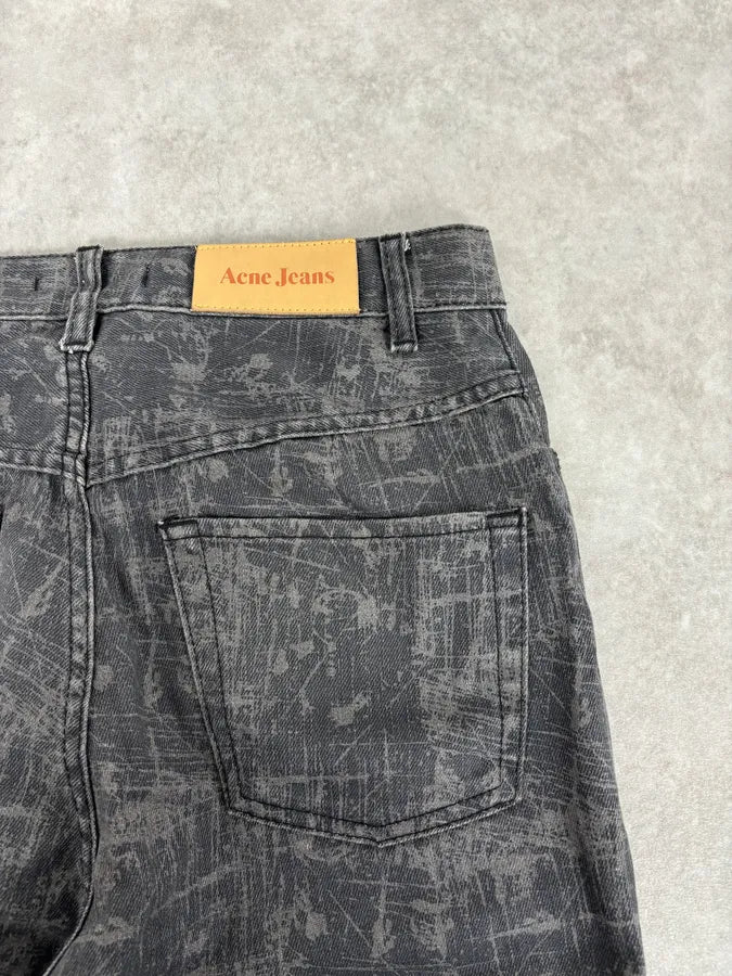 Acne Studios Needle Print Grey Effect Jeans YKSGEJt 6