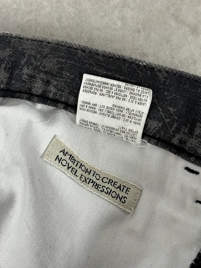 Acne Studios Needle Print Grey Effect Jeans YKSGEJt 12