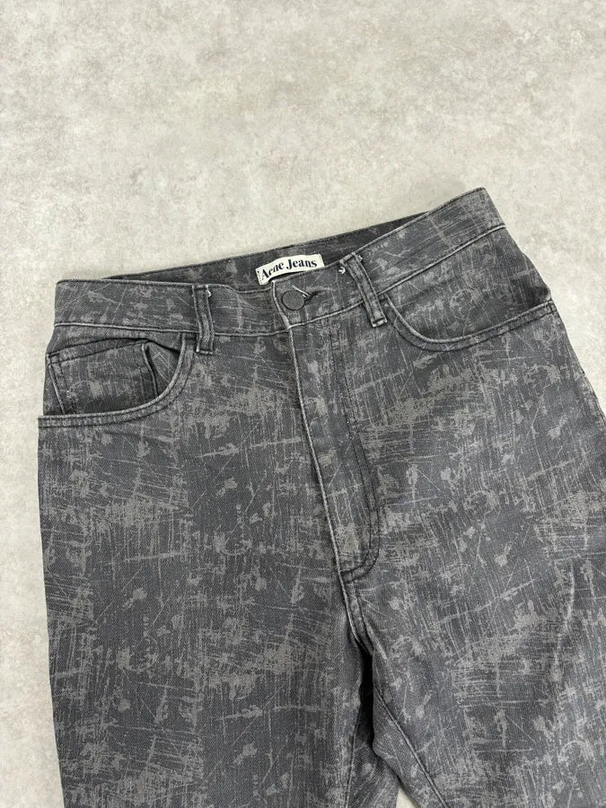 Acne Studios Needle Print Grey Effect Jeans YKSGEJt 4