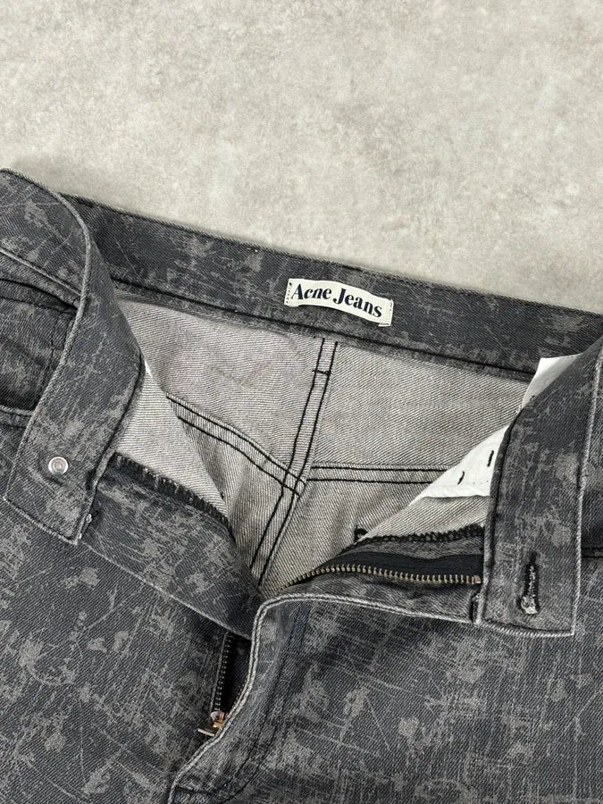 Acne Studios Needle Print Grey Effect Jeans YKSGEJt 8