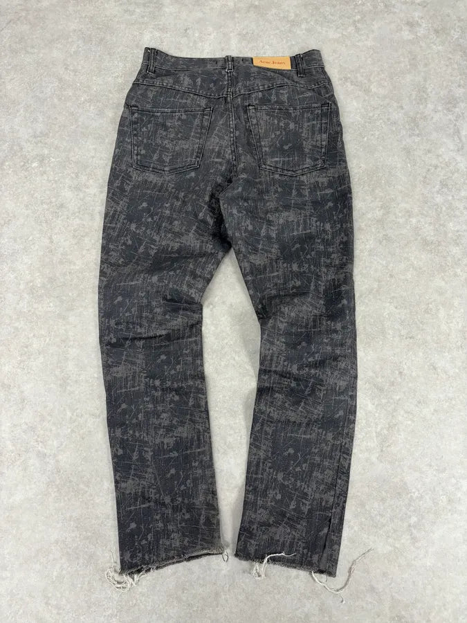 Acne Studios Needle Print Grey Effect Jeans YKSGEJt 5