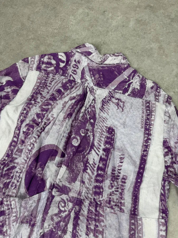 SS2013 Acne Studios Purple Dollar Short Sleeve Shirt  SNJlhOl 5