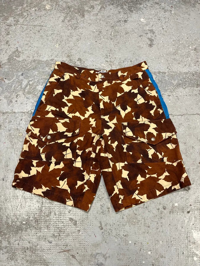 Acne Studios Leaf Brown Shorts (M) aWjpQPu 0