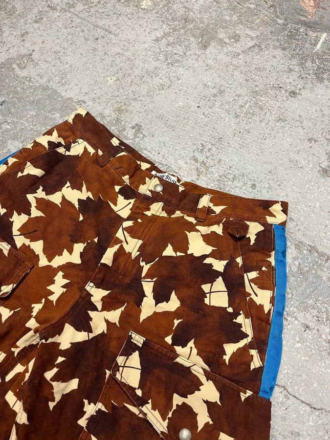 Acne Studios Leaf Brown Shorts (M) aWjpQPu 4