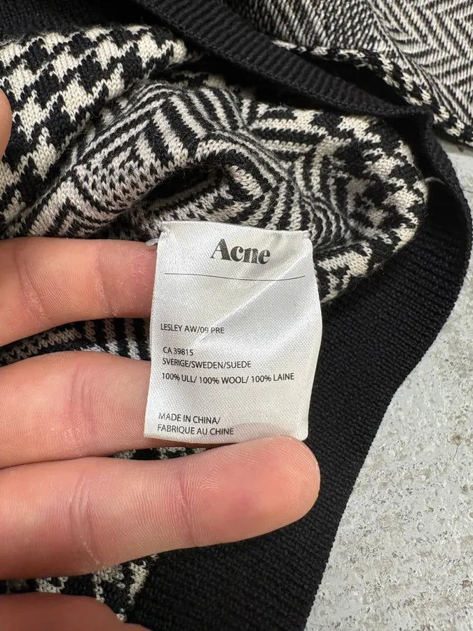 Acne Studios Light Minimalistic Patterned White Cardigan (S) FJXives 8